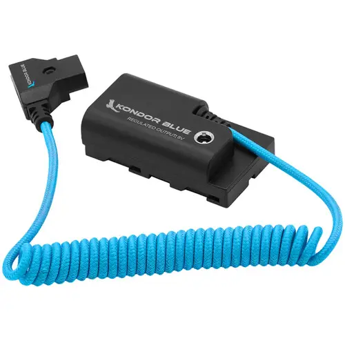 Kondor Blue D-Tap Power Cable to Sony L-Series Dummy Battery 