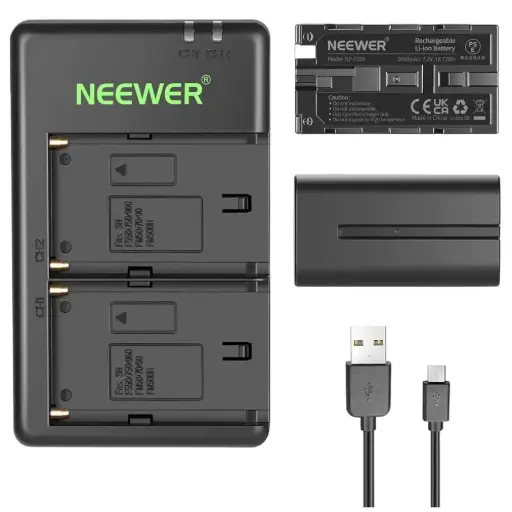 [2596 KUR] Neewer Dual NPF Charger 