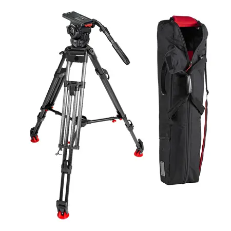 Sachtler Video 18 S2 Fluid Head & ENG 2 CF Tripod System with Mid-Level Spreader
