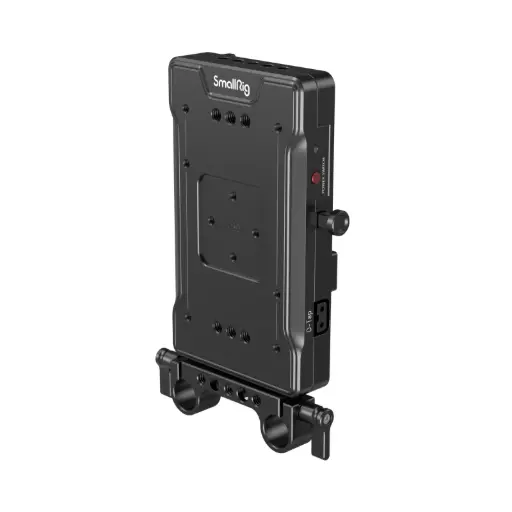 SmallRig V-lock Power Supply Adapter Plate, with 15mm Rod Clamp